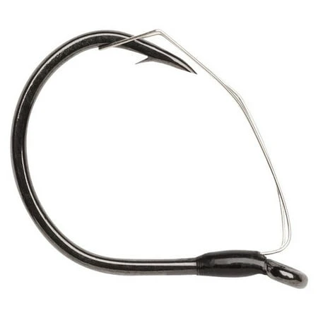 VMC Wacky Weedless Jig, 2/0-Size, 5-Piece, Black Nickel Finish