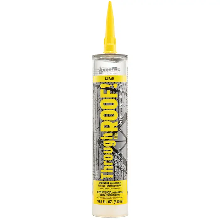 Through The Roof 10.5 Oz. Clear Elastomeric Roof Sealant Cartridge