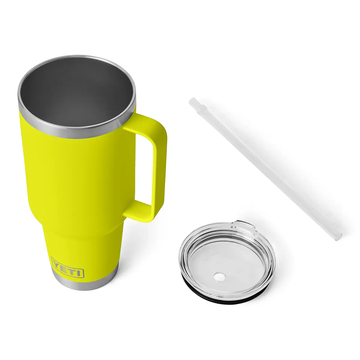 YETI Rambler 42 oz Firefly Yellow BPA Free Straw Mug