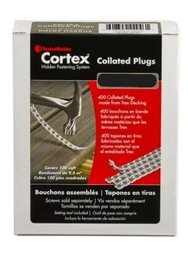 DARK ROAST CORTEX PLUG ONLY HIDDEN FASTENING SYSTEM FOR TIMBERTECH 400 PACK