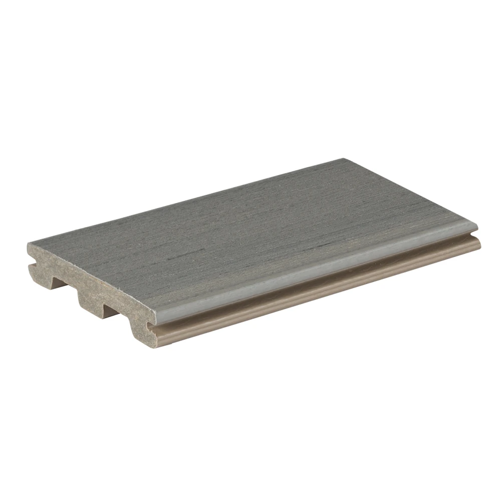 20' SEA SALT GRAY GROOVED SCALLOPED DECK BOARD TIMBERTECH COMPOSITE PRIME+ COLLECTION