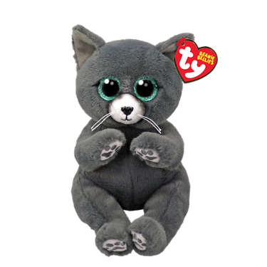 The Cat Beanie Plush Toy - 8" Russian Blue Belly