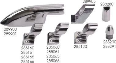 60° Handrail End Fitting 1", SS, Sea-Dog 285161-1