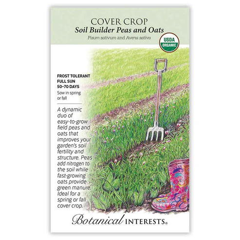 Organic Cover Crop Soilbuilder Pea And Oat Blend For Soil Health