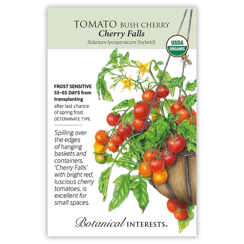Tomato Cherry Falls Organic Seeds - Premium Quality For Home Gardening