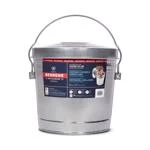 6 Gallon Galvanized Garbage Pail With Cover