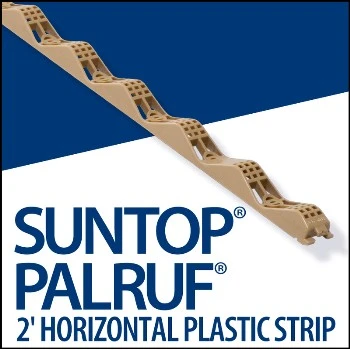 Palruf 1-1/4 in. W X 24 in. L Plastic Horizontal Closure Strips Beige