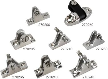 10° Angle Base Deck Hinge, SS, Sea-Dog 270230-1
