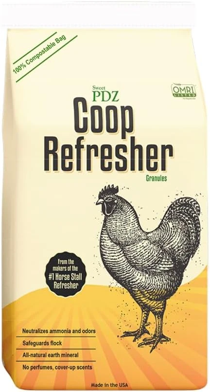 Chicken Coop Refresher Powder, 10 Pounds, Odor Control and Moisture Absorber