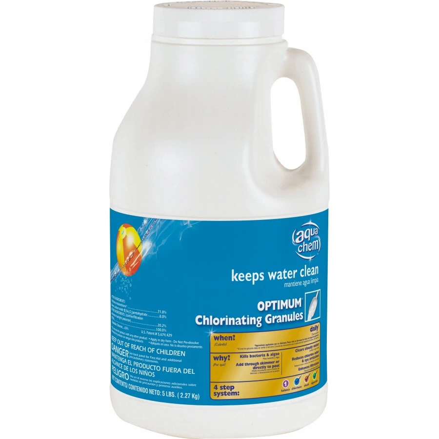 Aqua Chem Optimum Chlorinating Granules For Swimming Pools, 5 Pounds