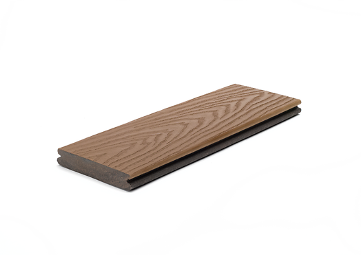 TREX SELECT GROOVED SADDLE BROWN 16'