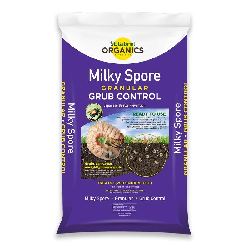 15 Lb. Milky Spore Granules For Grub Control - Organic Solution