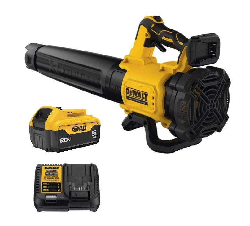 20-Volt MAX Cordless Leaf Blower with Brushless Low-Noise Motor, 125 Miles Per Hour Air Speed, Includes Battery and Charger
