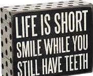 BOX SIGN LIFE IS PASSING...