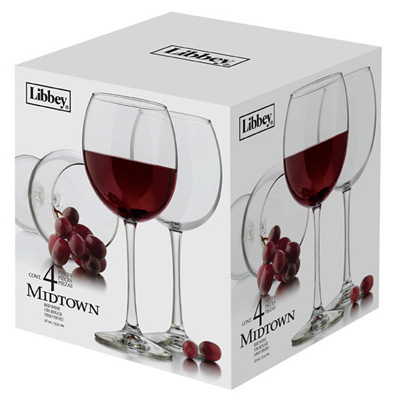 Red Wine Glass Barware, 4-Pc. Set