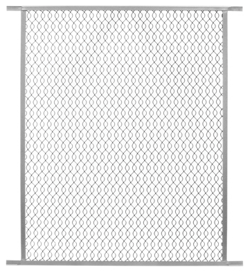 Screen Door Pet Grille, Gray Aluminum, 28 to 30 x 33-In.