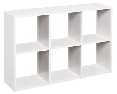 Mini 6-Cube Organizer, White