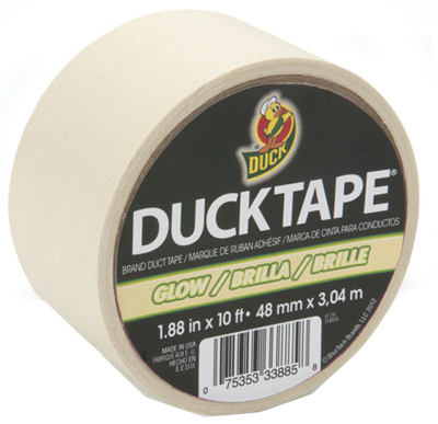 Duct Tape, Glow In The Dark, 1.88-In. x 10-Yds.