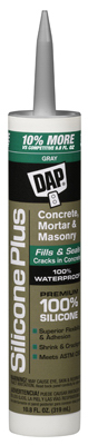 Silicone Concrete/Masonry Sealant, Gray, 10.1-oz.