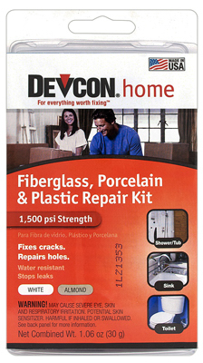 Fiberglass, Porcelain & Plastic Repair Kit, 1.06-oz.