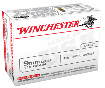 VP Pistol Ammunition, 9mm, 100-Round Box