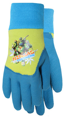 Rubber-Dipped Garden Gloves, Teenage Mutant Ninja Turtle, Toddler
