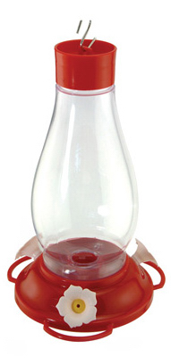 Bird Feeder, Hummingbird, Hurricane Glass, 30-oz.