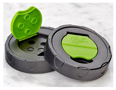Herb Shaker Lids, Regular-Mouth, 2-Pk.