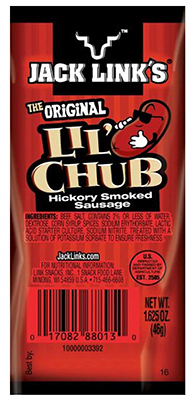 Meat Snacks, Original Lil Chub, 1.625-oz.