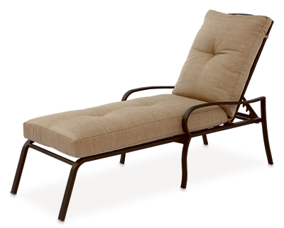 Bellevue Patio Collection Chaise Lounge, Cushions & Aluminum Frame, Must Purchase in Quantities of 2