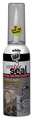 Simple Seal Kitchen & Bath Sealant, White, 9-oz.