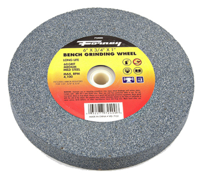 Bench Grinding Wheel, 60-Grit, 6-In.