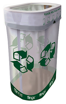 Pop-Up Recycle Bin, 13-Gal.