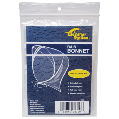 Rain Bonnet, Plastic