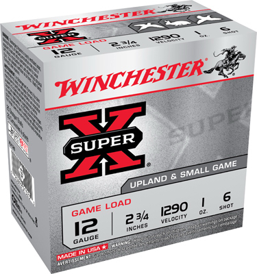 Super X 12-Gauge Shotgun Shells, #6 Shot, 25-Ct.