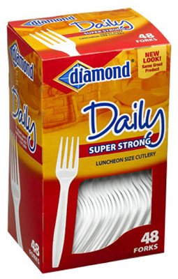 Plastic Cutlery, Forks, 48-Ct
