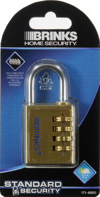 1-1/2 Inch Solid-Brass Resettable Combination Padlock