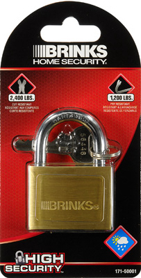 2-Inch Solid-Brass Pin Tumbler Padlock