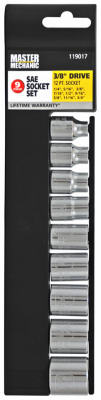 9-Piece 3/8-Inch Drive 6-Point Socket Set