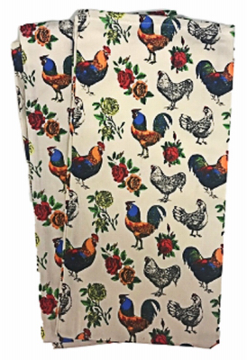 Dish Towel Set, Rooster Print, 18 x 28-In., 2-Pk.