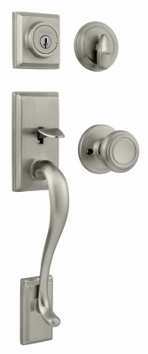 Hawthorne x Cameron Handleset, Satin Nickel