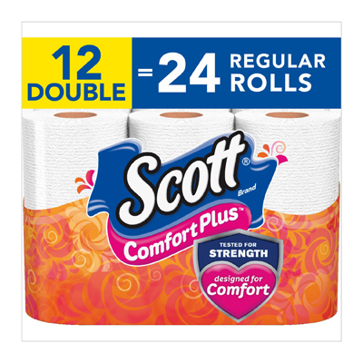 Comfortplus Bath Tissue, 1-Ply, 231 Sheet Rolls, 12-Pk.