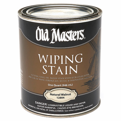 Wiping Stain, Oil-Based, Natural Walnut, 1-Qt.