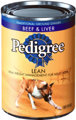 Canned Dog Food, Chunky Beef, 22-oz.