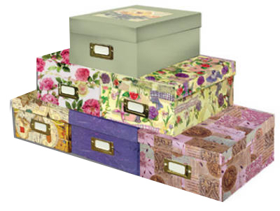 Photo Storage Box, Holds 4 x 6-In., Assorted Designs