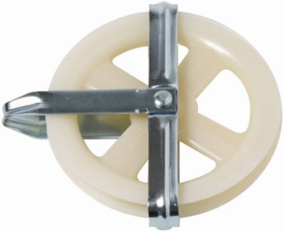 Clothesline Pulley, Plastic, 4.75-In.