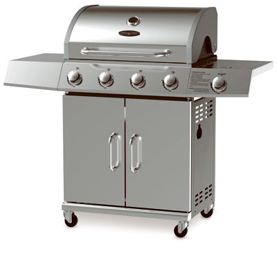 Grill Zone 4 Burner LP Gas Grill 48 000 BTUs Side Burner Round s True Value Hardware