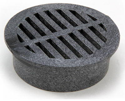 3-Inch Black Round Structural Foam Polyolefin Grate With UV Inhibitors