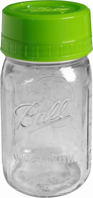 Pour & Measure Cap Mason Jar, Wide-Mouth, 1-Qt.