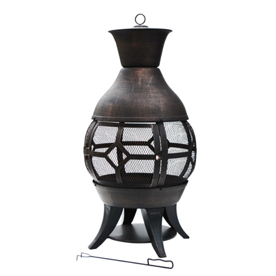 Concordia Chiminea Fire Pit, Cast Iron